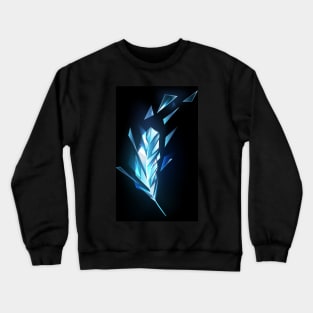 Crystal Ice Feather Crewneck Sweatshirt